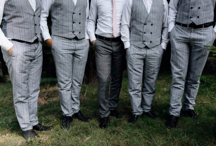 meskie spodnie w kratke